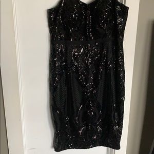 Black Sequin Dress